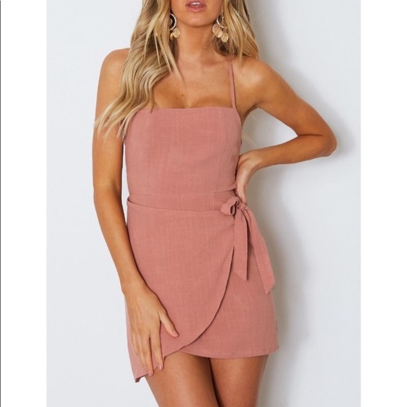 white fox pink dress